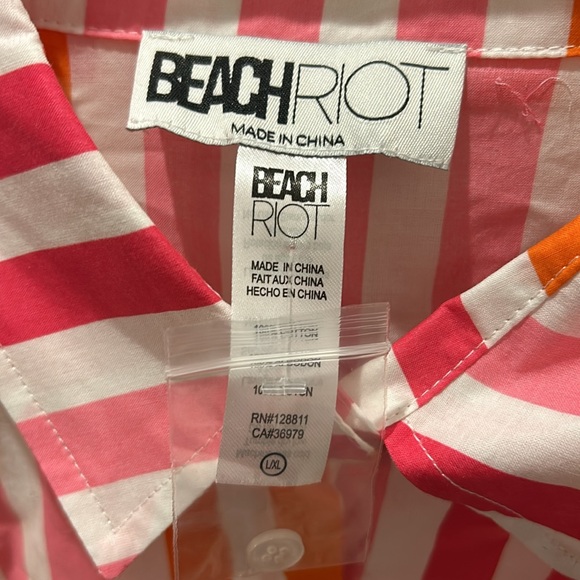 Beach Riot cover up L/XL 100% cotton NWT - Picture 2 of 3